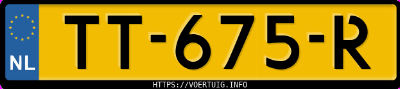 Kenteken afbeelding van TT675R, grijze Opel Mokka X Mokka-X D14net
