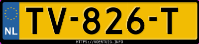 Kenteken afbeelding van TV826T, witte Opel Insignia Sports Tourer B 15xht