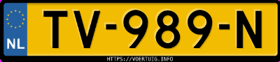 Kenteken afbeelding van TV989N, grijze Opel Karl Rocks / Viva 10xe