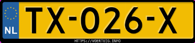 Kenteken afbeelding van TX026X, grijze Opel Insignia Sports Tourer B 15xht