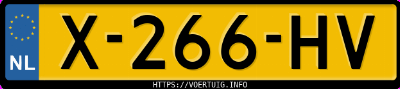 Kenteken afbeelding van X266HV, groene Opel Karl / Viva 10xe