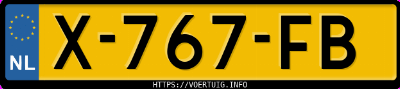 Kenteken afbeelding van X767FB, witte Opel Astra L 1.6 Phev