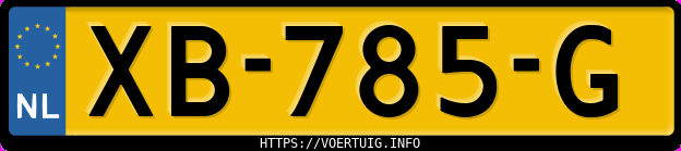 Kenteken afbeelding van XB785G, zwarte Opel Grandland X