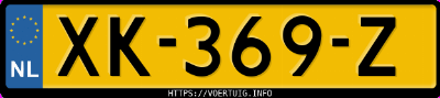 Kenteken afbeelding van XK369Z, zwarte Opel Insignia Sports Tourer B 15xht