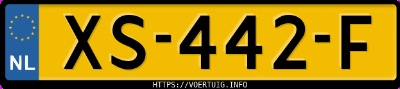 Kenteken afbeelding van XS442F, rode Opel Insignia Sports Tourer B 15xht