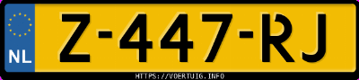 Kenteken afbeelding van Z447RJ, grijze Opel Corsa F F12xel