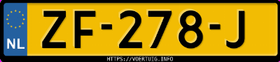 Kenteken afbeelding van ZF278J, grijze Opel Insignia Sports Tourer B 15xht