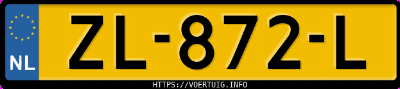 Kenteken afbeelding van ZL872L, witte Opel Astra Sports Tourer K 10xfl