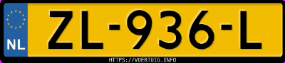 Kenteken afbeelding van ZL936L, grijze Opel Crossland X