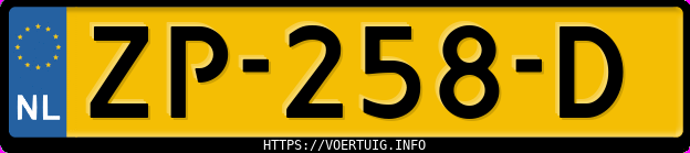 Kenteken afbeelding van ZP258D, grijze Opel Grandland X 12xht