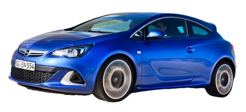 Afbeelding van SF897F, blauwe Opel Astra Gtc 2.0 Turbo Opc hatchback