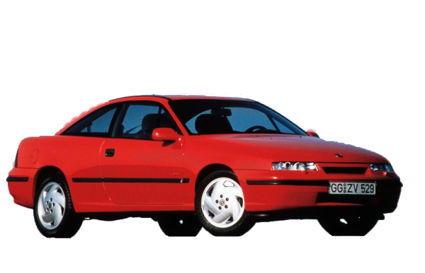Afbeelding van ZD58PR, rode Opel Calibra C2.0xe U9 coupé