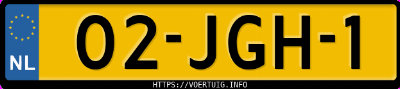 Kenteken afbeelding van 02JGH1, witte Peugeot 107 1.0i