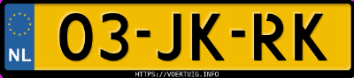 Kenteken afbeelding van 03JKRK, zwarte Peugeot 206 1.1 3drs 1.4