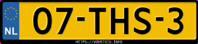 Kenteken afbeelding van 07THS3, zwarte Peugeot 206+ 1.4i