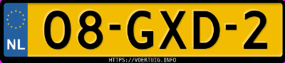 Kenteken afbeelding van 08GXD2, grijze Peugeot 107 1.0i