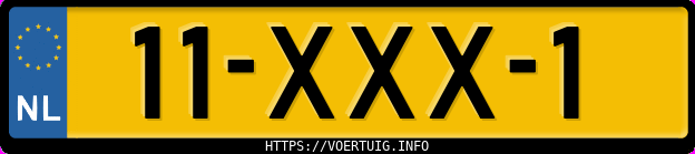 Kenteken afbeelding van 11XXX1, grijze Peugeot 208