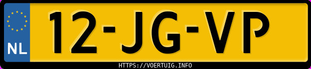Kenteken afbeelding van 12JGVP, zwarte Peugeot 206