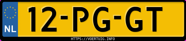 Kenteken afbeelding van 12PGGT, zwarte Peugeot 206 1.4 3drs