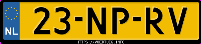 Kenteken afbeelding van 23NPRV, grijze Peugeot 206 1.1