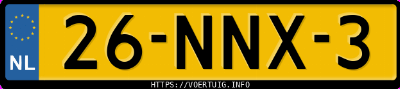 Kenteken afbeelding van 26NNX3, blauwe Peugeot Bipper 1.4i