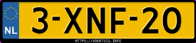 Kenteken afbeelding van 3XNF20, grijze Peugeot 2008 1.2 E