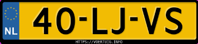 Kenteken afbeelding van 40LJVS, rode Peugeot 307 1.4