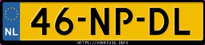 Kenteken afbeelding van 46NPDL, zwarte Peugeot 206 1.1