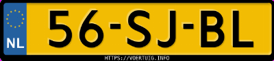 Kenteken afbeelding van 56SJBL, grijze Peugeot 407 1.8i Break