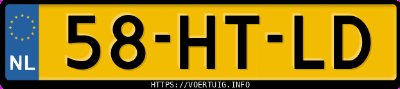 Kenteken afbeelding van 58HTLD, rode Peugeot 106 1.4