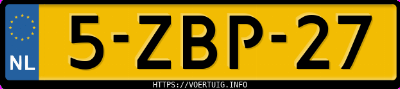 Kenteken afbeelding van 5ZBP27, grijze Peugeot 308 1.2i Stt