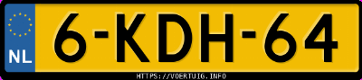 Kenteken afbeelding van 6KDH64, grijze Peugeot 208 1.6 Vti