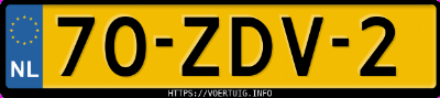Kenteken afbeelding van 70ZDV2, grijze Peugeot 207