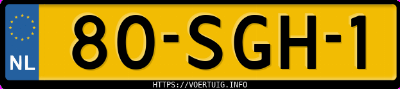 Kenteken afbeelding van 80SGH1, witte Peugeot 508 1.6 Turbo