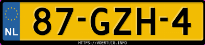 Kenteken afbeelding van 87GZH4, grijze Peugeot 207