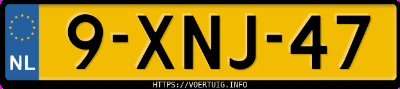 Kenteken afbeelding van 9XNJ47, rode Peugeot 308 1.2i Stt