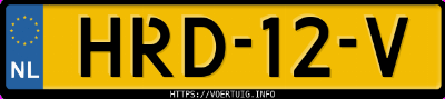Kenteken afbeelding van HRD12V, zwarte Peugeot 308 Sw Hybrid