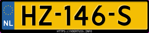 Kenteken afbeelding van HZ146S, grijze Peugeot 207