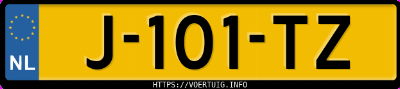 Kenteken afbeelding van J101TZ, blauwe Peugeot 208 208-E 50 Kwh