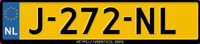 Kenteken afbeelding van J272NL, zwarte Peugeot 208 208-E 50 Kwh