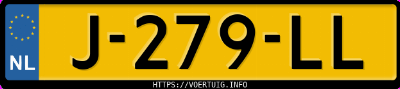 Kenteken afbeelding van J279LL, witte Peugeot 3008 1.2i Stt