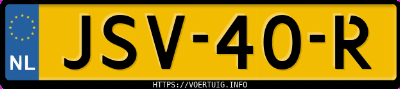 Kenteken afbeelding van JSV40R, blauwe Peugeot 2008 1.2i
