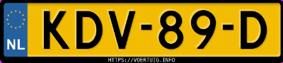 Kenteken afbeelding van KDV89D, grijze Peugeot 2008 1.2i