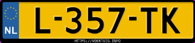 Kenteken afbeelding van L357TK, rode Peugeot 2008 E-2008 50 Kwh