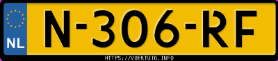 Kenteken afbeelding van N306RF, witte Peugeot 2008 1.2i
