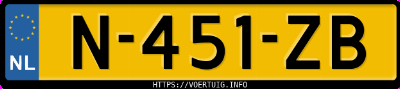 Kenteken afbeelding van N451ZB, witte Peugeot 208 208-E 50 Kwh
