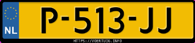 Kenteken afbeelding van P513JJ, zwarte Peugeot 208 1.2i