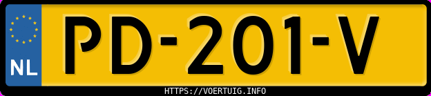 Kenteken afbeelding van PD201V, grijze Peugeot 208 1.2 Vti