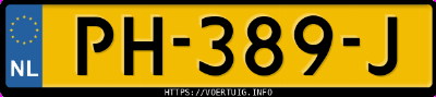 Kenteken afbeelding van PH389J, grijze Peugeot 3008 1.2i Stt