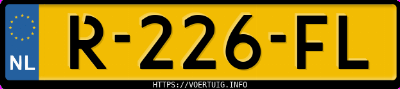 Kenteken afbeelding van R226FL, zwarte Peugeot 308 Mhev
